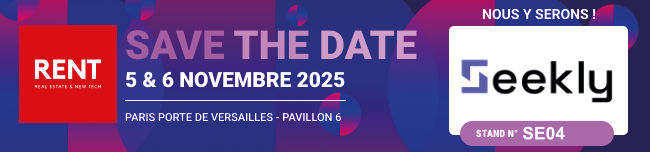 RENT Salon - Real Estate & New Tech - 5 & 6 Novembre 2025 - Paris Porte de Versailles - Stand N° SE04